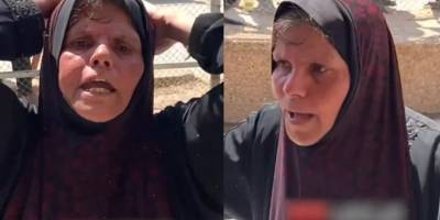 Gazzeli kadın: "Ey Netanyahu, onların hiçbir şeyle ilgisi yoktu!"