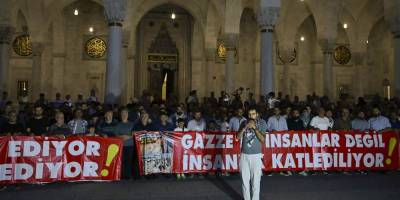 Katil İsrail’in Et-Tabiin Okulu katliamı Ankara’da lanetlendi!