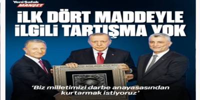 “Değiştirilmesi teklif dahi edilemez” maddeleri “Darbe Anayasası”ndan saymıyor musunuz?