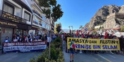 Amasya’da birinci yılında Aksa Tufanı selamlandı!