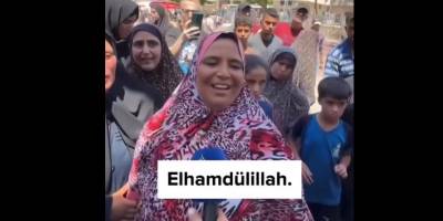 Ailesinden 4 şehit veren Gazzeli anne Allah'a hamd etti