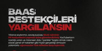 Türkiye’deki “Baas Destekçileri Yargılansın” kampanyası başlatıldı