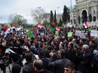 Suriye Yönetimi Beyazıt’ta Protesto Edildi