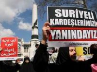 Suriye’deki Katliama İstanbul’da Protesto