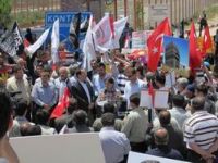 Sınırda Baas Rejimine Protesto