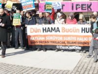 Bursada Humus Katliamı Protesto Edildi