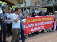 Eynesil’de Mısır Katliamı Protesto Edildi