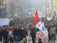 Bosna Hersek'te Protesto Gösterisi