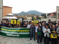 Isparta'da Mısır Yargısı Protesto Edildi