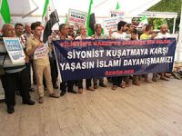 Siyonist İsrail’in Katliamları Antalya’da Protesto Edildi