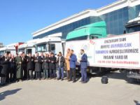 Erzurum’dan Suriye’ye 10 TIR Yardım