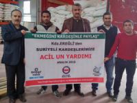 Ereğli’den Suriyeli Kardeşlerimize 30 Ton Un Yardımı