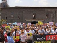 Halep'te Yaşanan Katliam Diyarbakır'da Tel'in Edildi